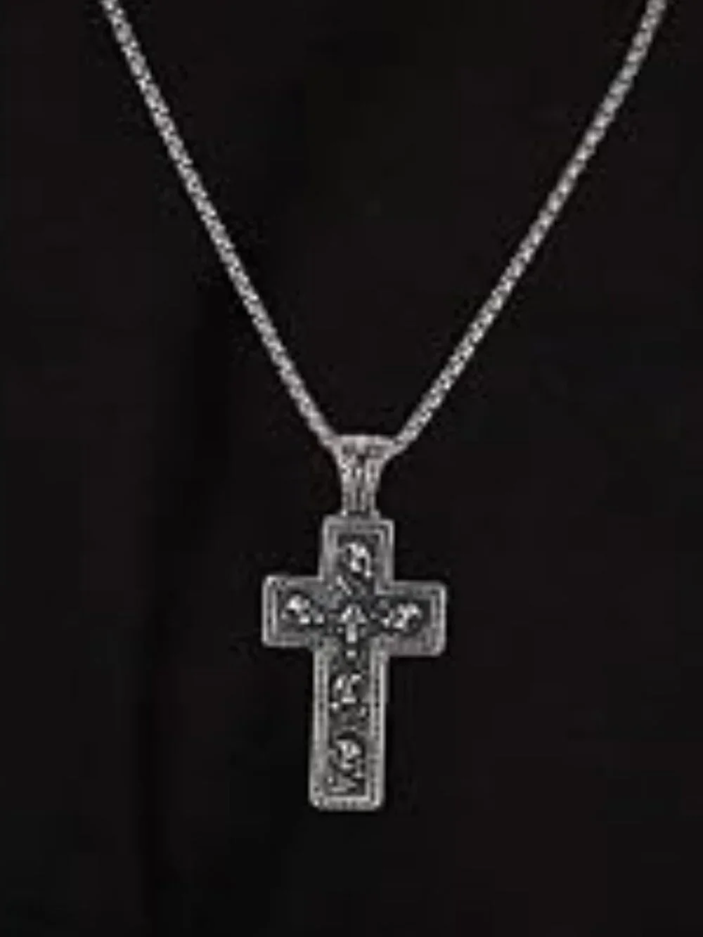 BRAND NEW Stainless Steel Gothic Cross Necklace for Men